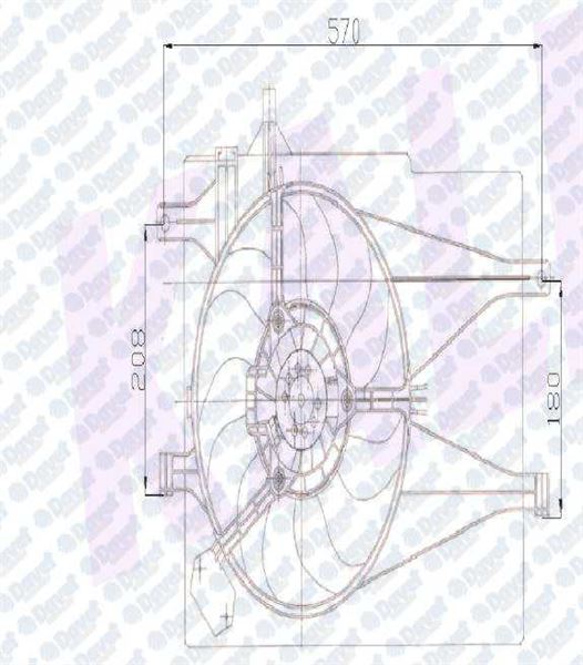 KALE 012622201 Fan-Motor-Davlumbaz (Set) Fiat Palio / Albea 1.2/1.4 98>09